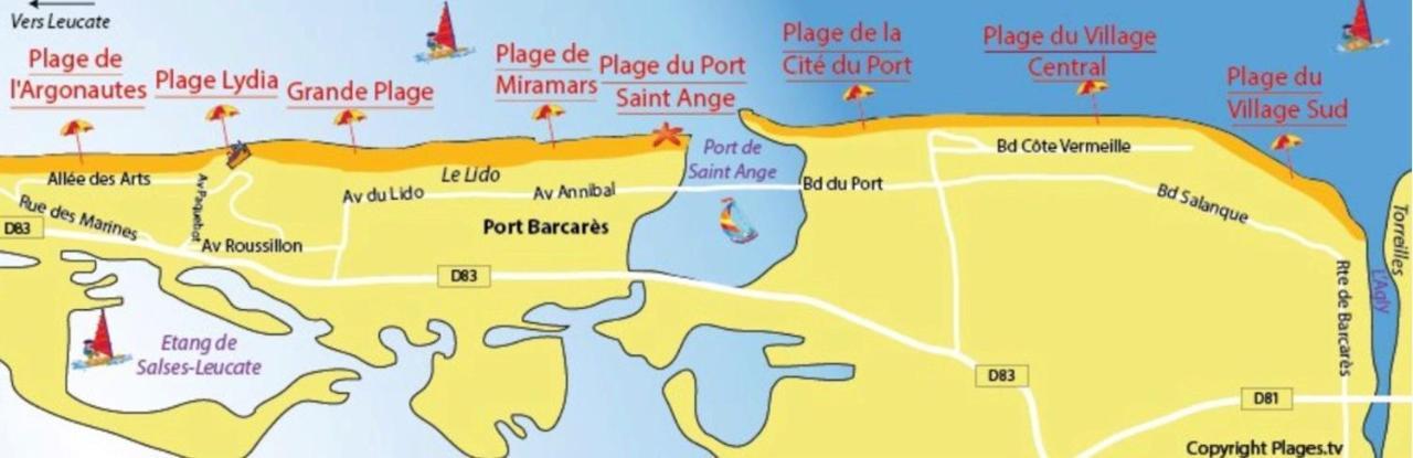 Le BarcarèsChez Francoiseアパートメント エクステリア 写真